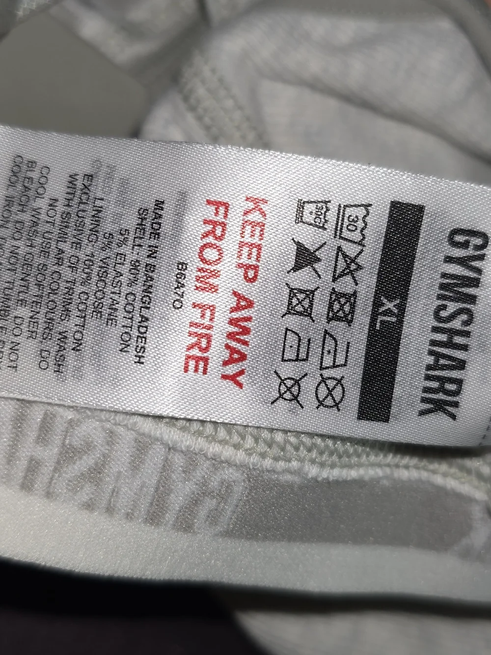 Gymshark Grey Rib Bralette Size Xlarge - Picture 6 of 6
